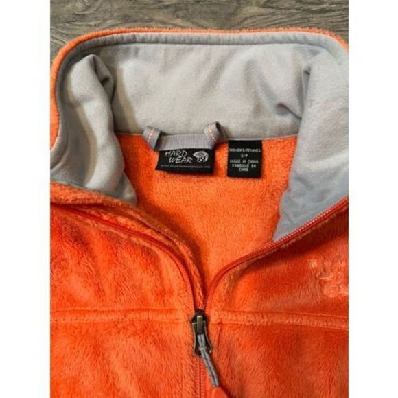 Mountain Hardwear Fleece Jacket Womens Size Small Orange Coral Sherpa Full Zip - Picture 6 of 10